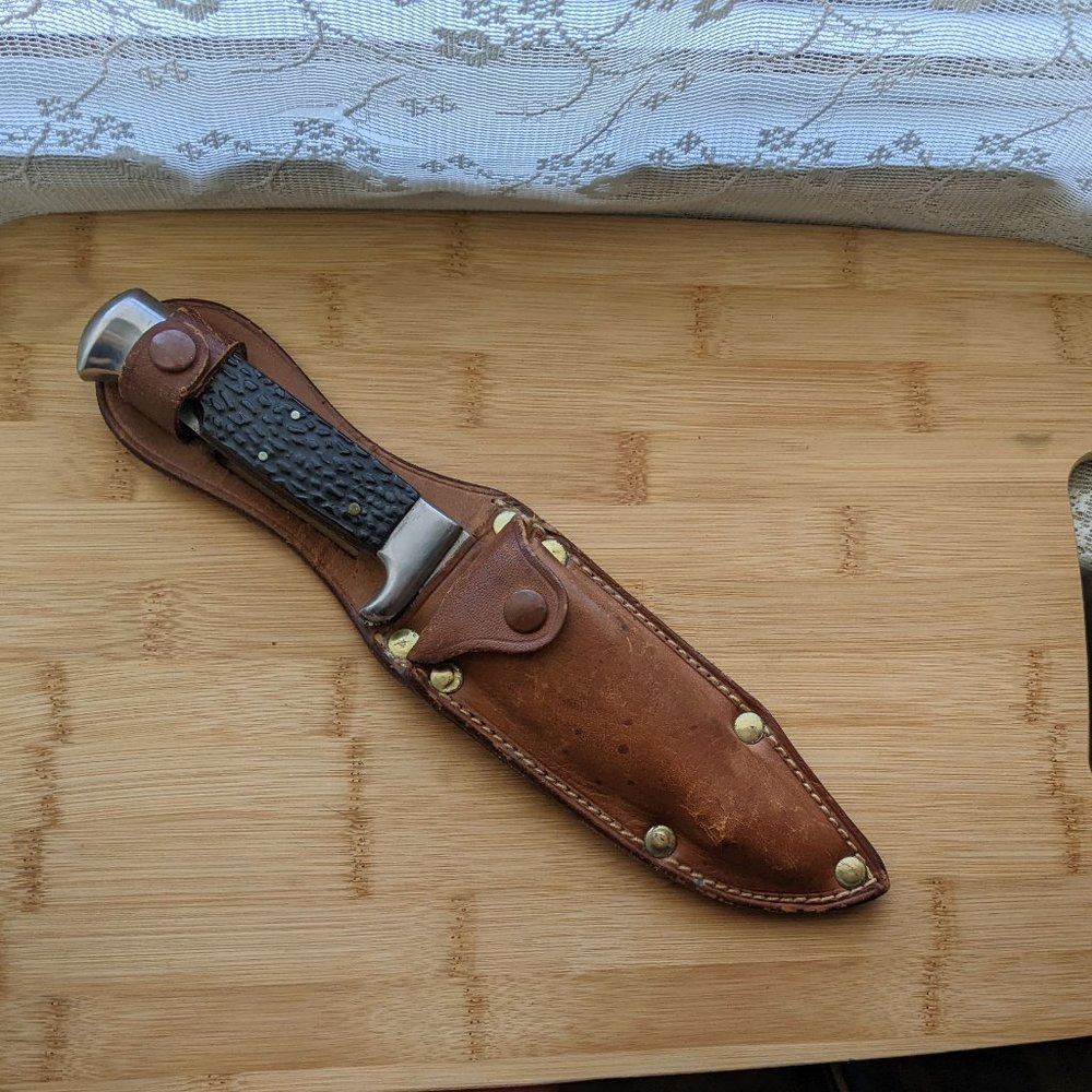 Vintage Bulgarian Gabrovo Stainless Steel Blade Multitool Combo Hunting Knife